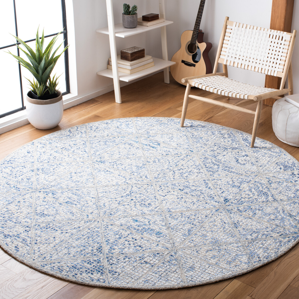 SAFAVIEH Artistry ARR669M Handmade Blue / Natural Rug