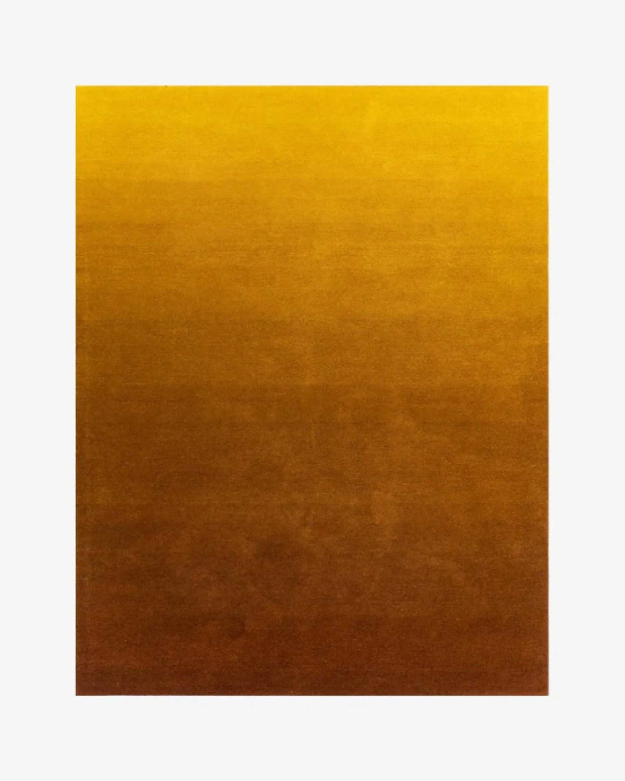 Handmade Ombre Rug Sunset Gradient Wool Area Rug Mustard Yellow, Burnt Orange