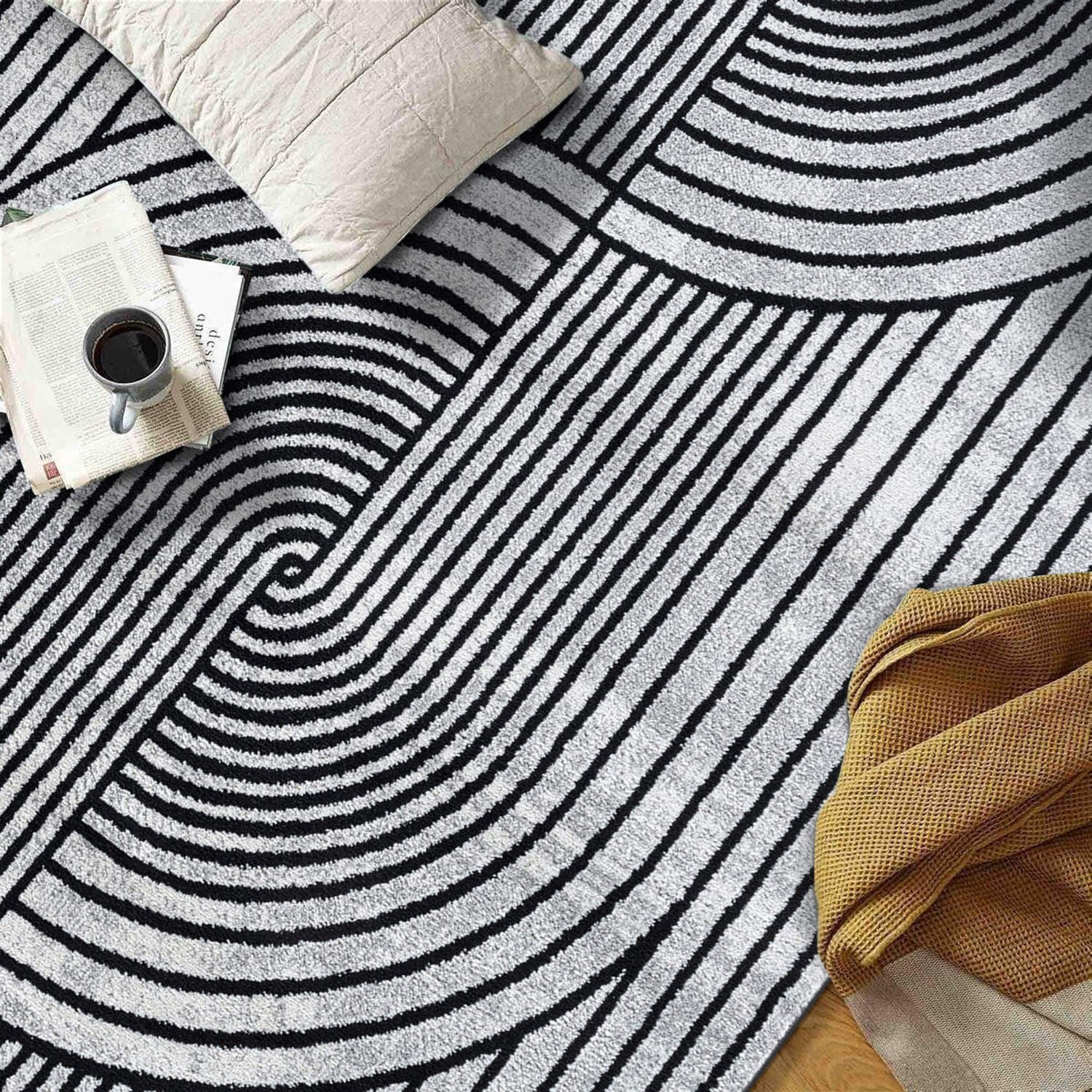 Rugshop Rugs Modern Arch Knot Design Area Rug Dining Room Rug Turkish Rugs 5×7
