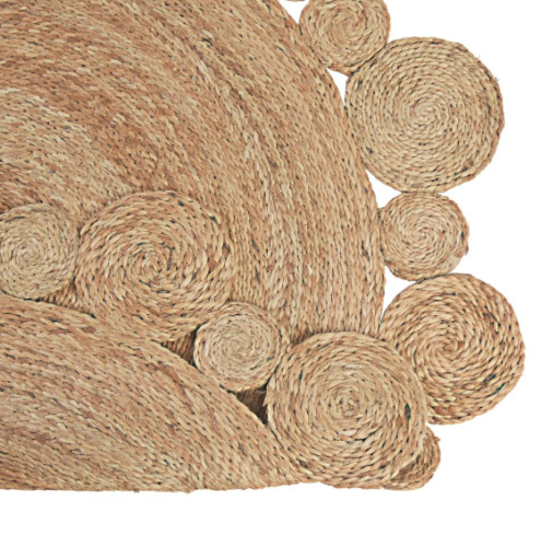 Natural Jute Braided Scallop Round Rug Eco Friendly Fall Decor Home And Living