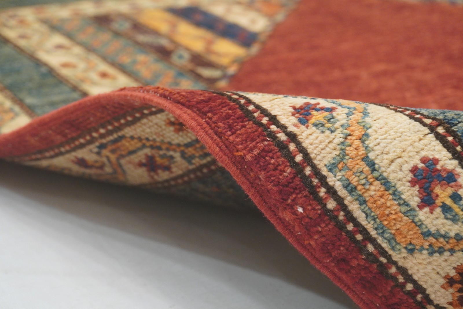 3×5 ft Red Afghan Hand Knotted Oriental Area Rug