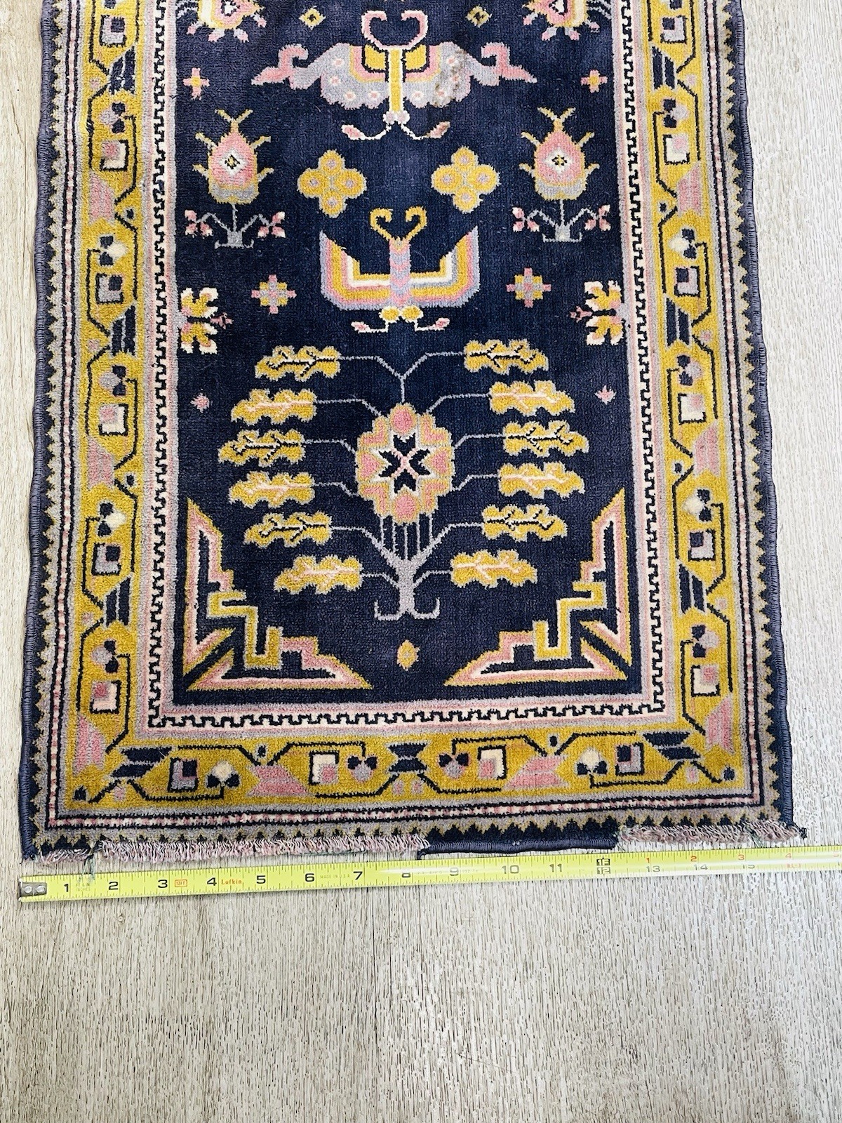 Mercerized Cotton Rug Made in Belgium 47” x 16 Appraised By Antiques Road Show