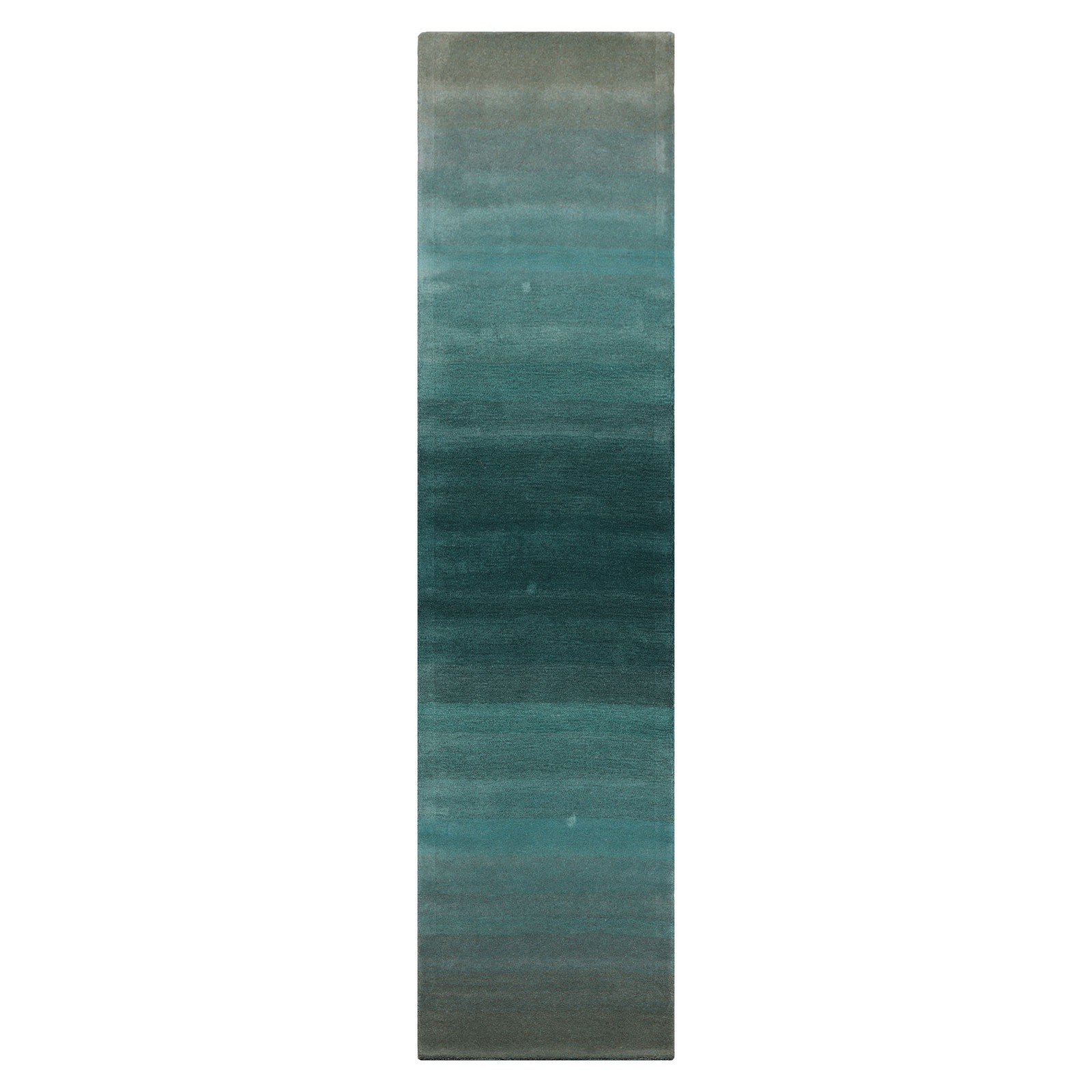 Multi Size LoomBloom Teal Hand Tufted Wool Modern Ombre Designer Area Rug