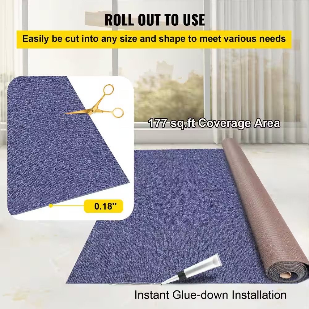 Deep Blue – Commercial/Residential 6 X 29.5 Ft. Waterproof Back Indoor/Outdoor C
