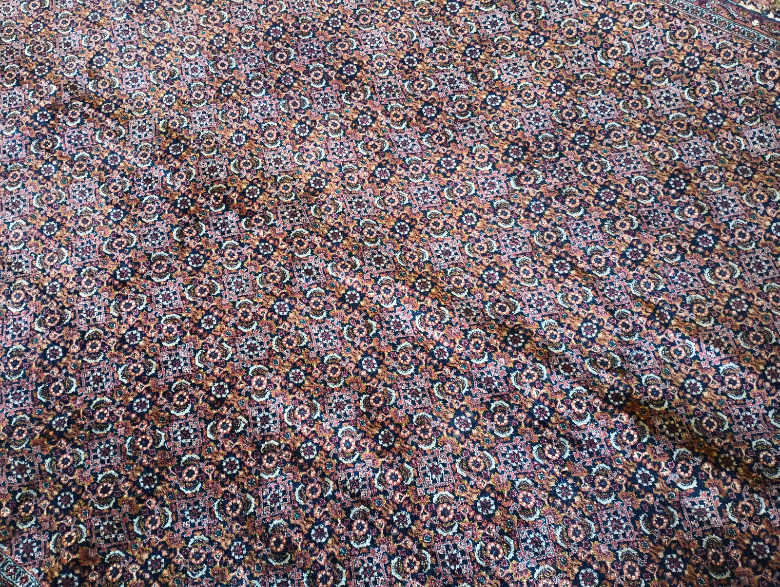 7×8 SQUARISH QUALITY Perrsian Bijaar Rug Royal Blue Herrati #B-72377