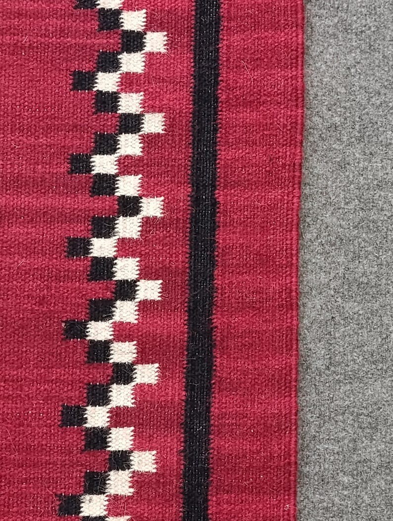 Southwest Navajo Kilim Wool Rug Native American Style Tribal Runner Rug 2.6×8 ft