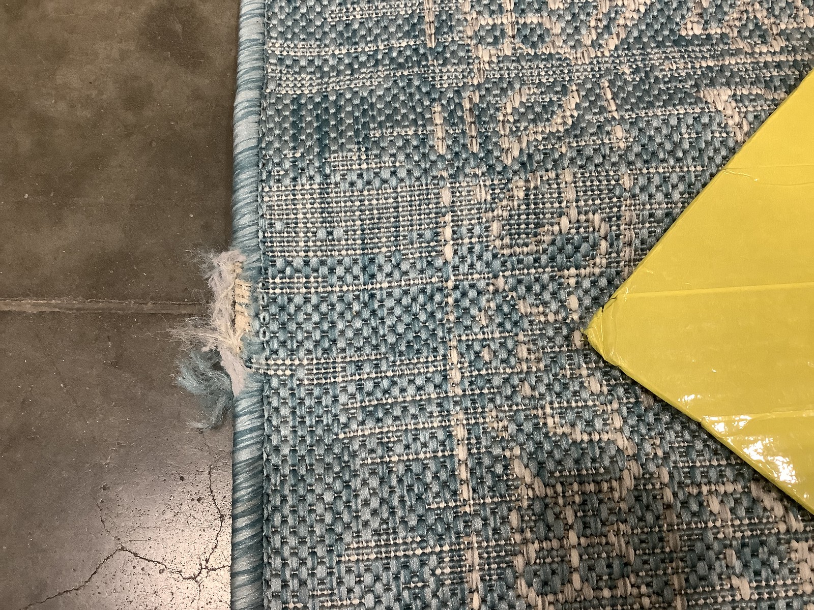 AQUA / GREY 8′-0″ x 11′-0″ Damaged Rug, Reduced Price 1172684037 CY8680-37121-8