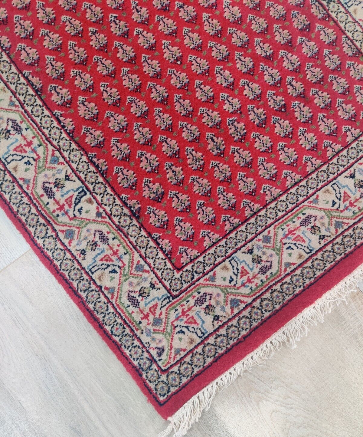 Mir Hand Knotted Rug 100% Wool Traditional Vintage Royal Paisley 2’4″ x 4’7″