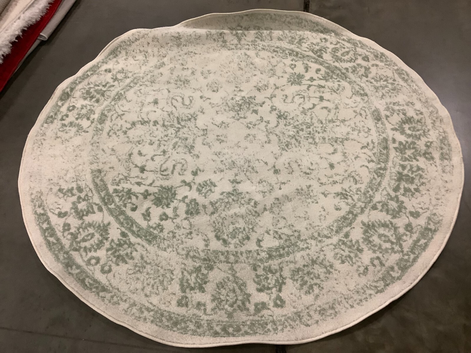 IVORY / SAGE 6′-0″ x 6′-0″ Broken Thread Rug Reduced Price 1172670353 ADR109V-6R