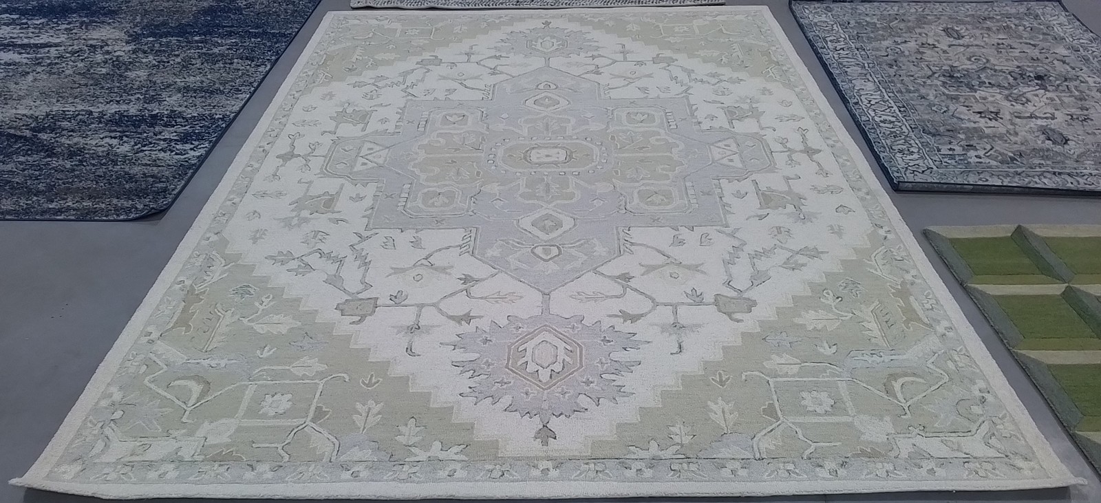 IVORY / BEIGE 9′-0″ x 12′-0″ Back Stain Rug, Reduced Price 3172810655 MLP503B-9