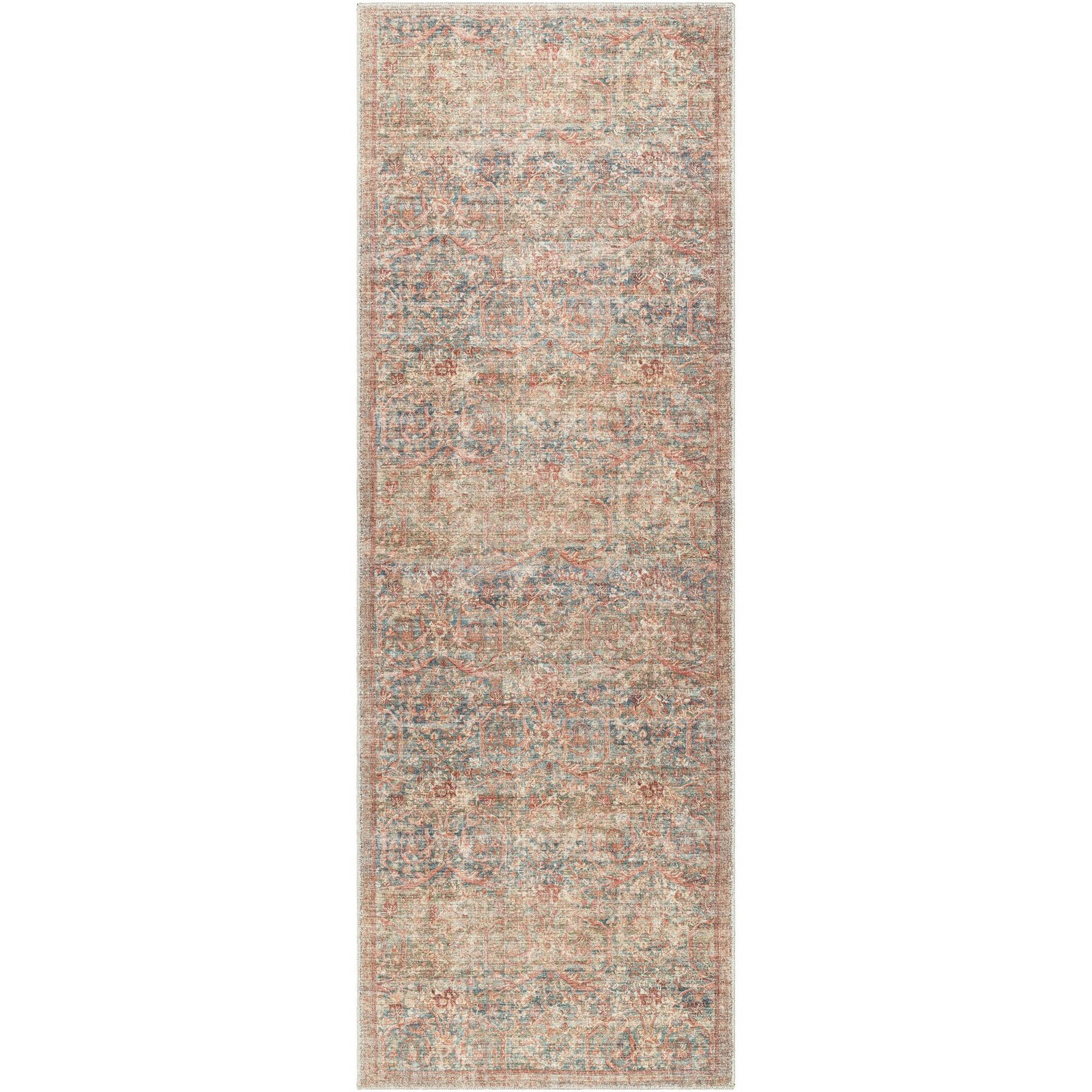 Livabliss x Becki Owens Marlene Vintage Runner Area Rug, 2’7″ x 7’3″, Beige/M…