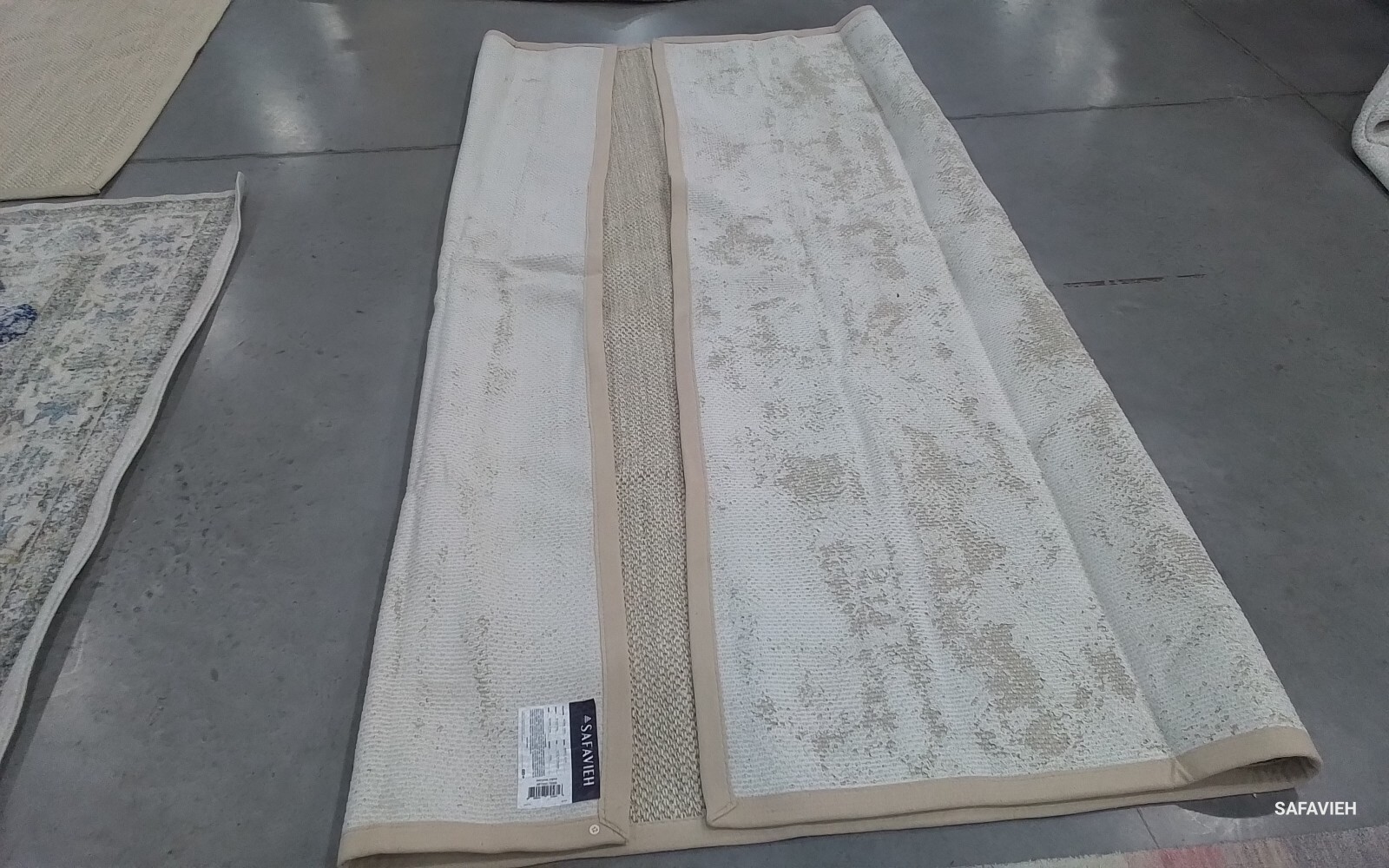 MARBLE / BEIGE 10′-0″ x 10′-0″ Flaw in Rug, Reduced Price 1172774038 NF143C-10SQ