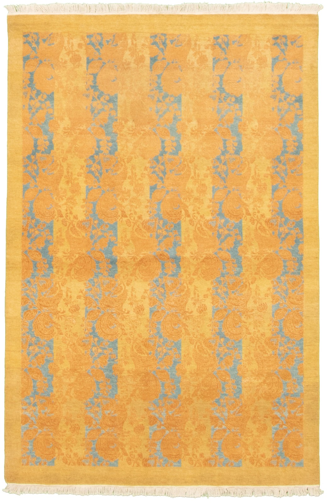 Traditional Hand-knotted Carpet 4’0″ x 5’9″ Wool Oriental Area Rug