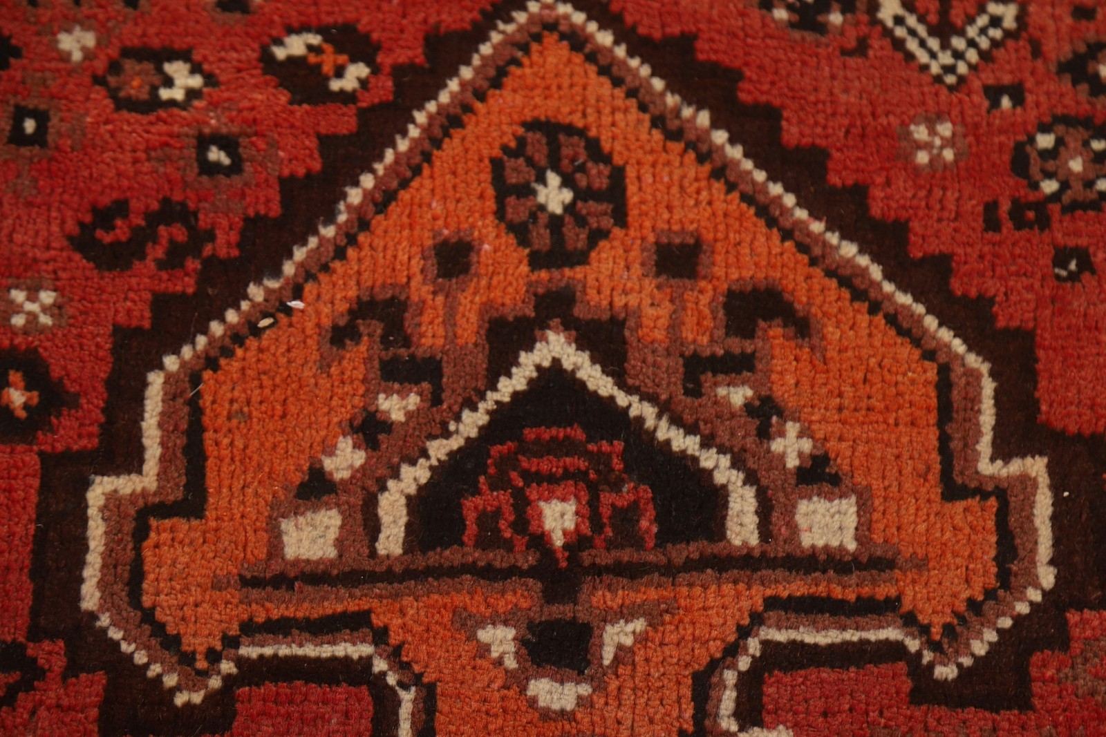 Tribal Red Wool Handmade Area Rug Living Room Geometric Traditional Carpet 7×9
