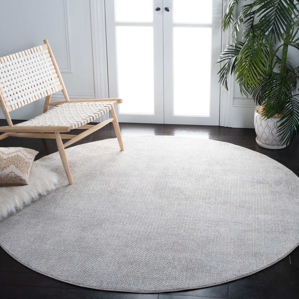 SAFAVIEH Sonoma Collection SON370F Grey / Ivory Rug