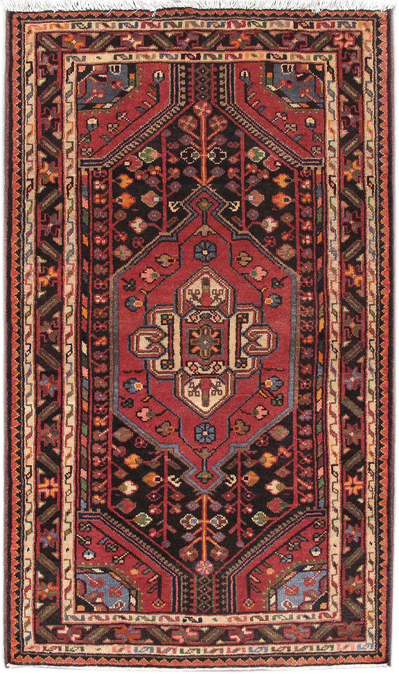 3 x 5.5 Perrsian Hamadan Affshar Rug #PIX-82660