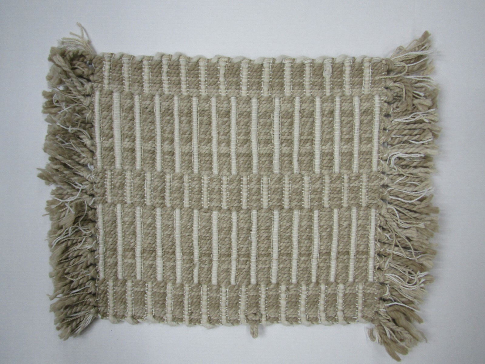 Pottery Barn Monterey Synthetic Rug Swatch Flax Multi 18×18″ sq #9975W