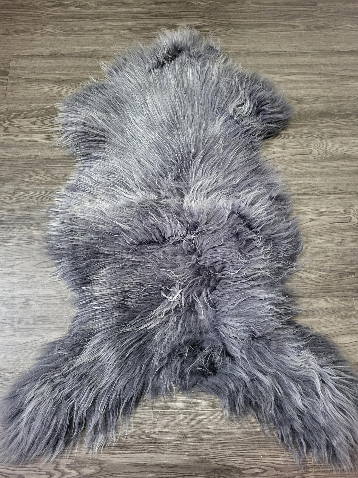 Genuine sheepskin rug, soft Dense wool rare color 100% natural #B17