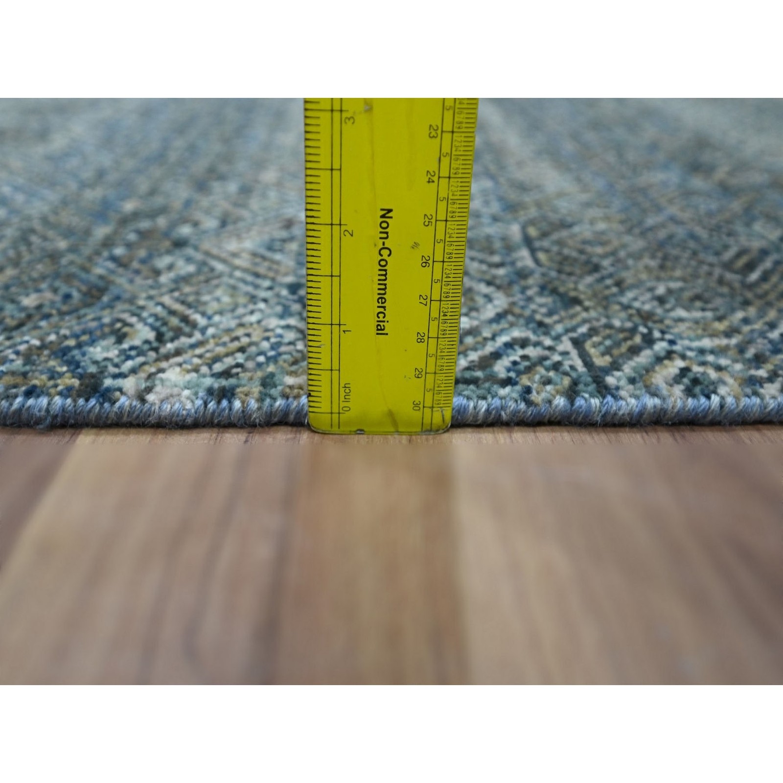 2’x3′ Blue Soft Wool Kohinoor Herat Pattern Hand Knotted Mat Oriental Rug 76888