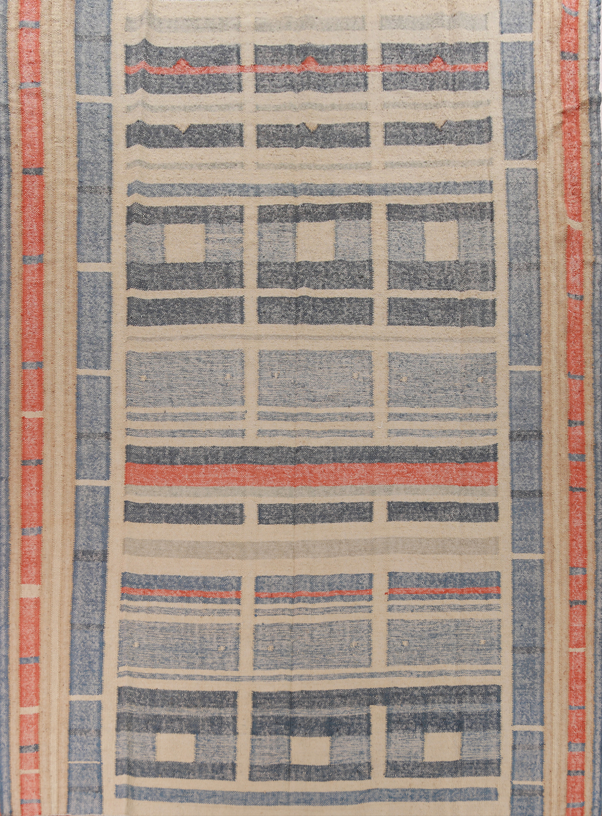 Traditional Reversible Kilim Rugs Handwoven Turkish Area Carpet 11×13 ft