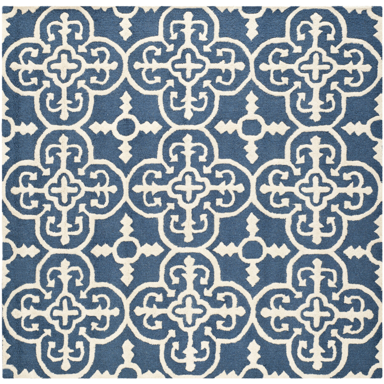 SAFAVIEH Cambridge CAM133G Handmade Navy / Ivory Rug