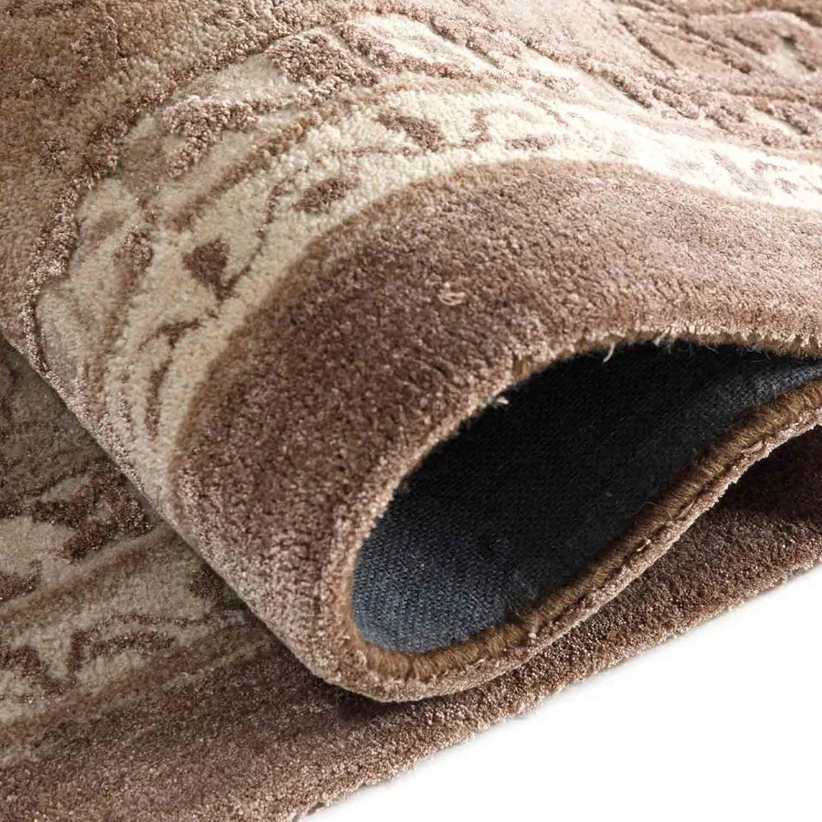 Modern Hand Tufted Wool and Viscose Rug Color As Photos Handmade Carpet Rug