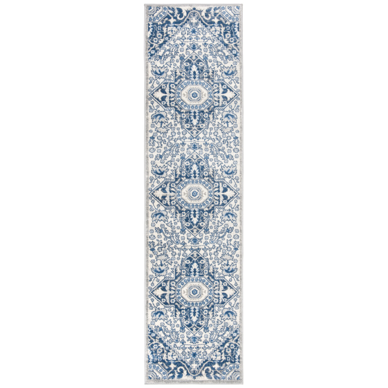 SAFAVIEH Brentwood Collection BNT816D Cream / Blue Rug
