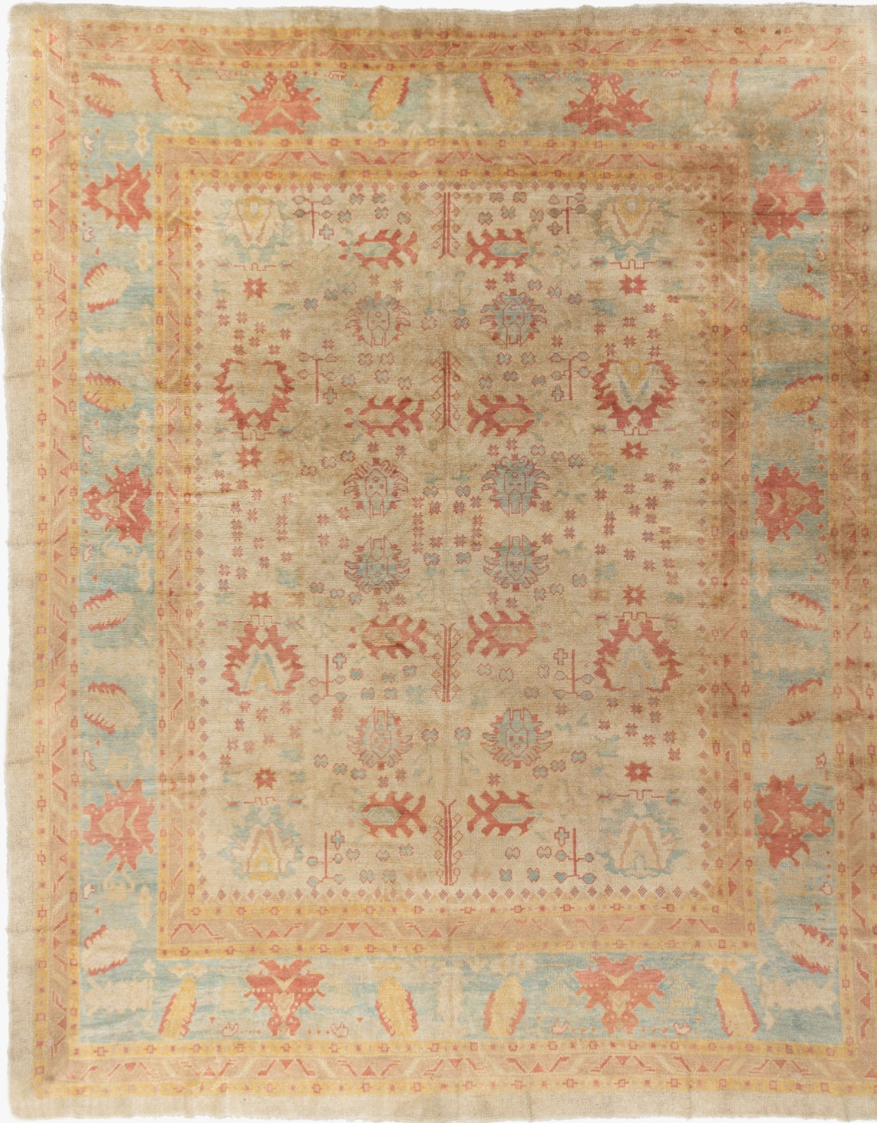 Classic Style Oushak Rug 13’6 X 16’9 E2A5026