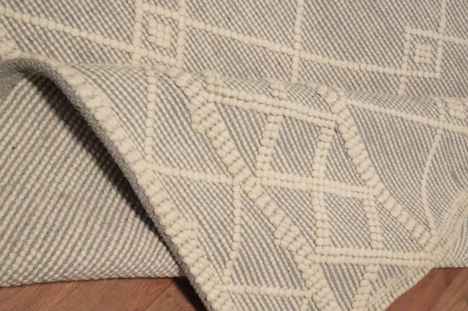 Modern Gotti Design Area Rug 5×7 Ft Hand-Knotted Gray Oriental Wool Carpet