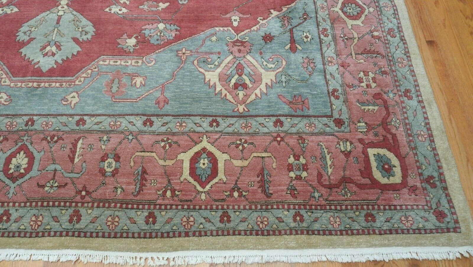 11’5″ x 13′ HERIZZ SERAPII HAND KNOTTED WOOL ROMANIAN ORIENTAL RUG EXCELLENT