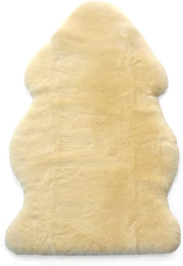 Sheepskin Rug Fluffy Natural Australian Merino Wool Lambskin Baby Carpet Flax