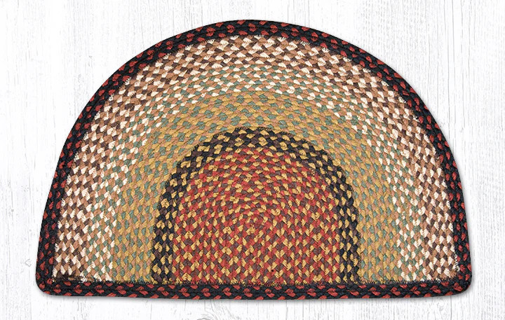 Earth Rugs SC-19 Burgundy Mustard Small Rug Slice 18″ x 29″