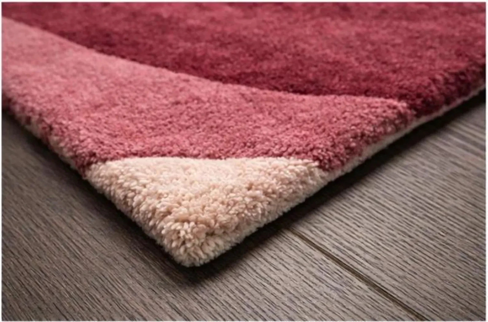 Wine Abstract Hand Tufted Rug, Modern Wool Area Rug, Luxury Burgundy Pink Carpet