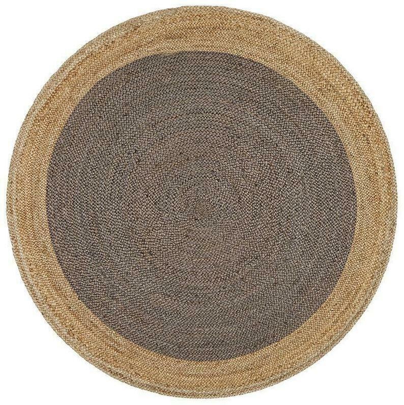 Rug Natural Jute Reversible Braided Round Jute Area Rag Rug Hardwood Floors