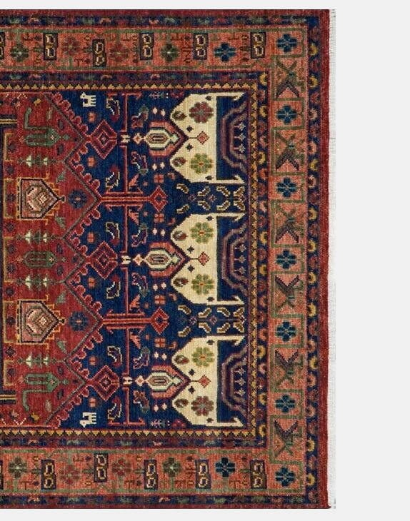 100% Wool Rug Custom Hand Knotted Pottery Barn Nicolette Cardinal Red Area Rug