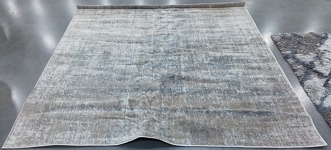 BEIGE / SLATE 8′-0″ x 8′-0″ Back Stain Rug, Reduced Price 1172806045 ADR207B-8SQ
