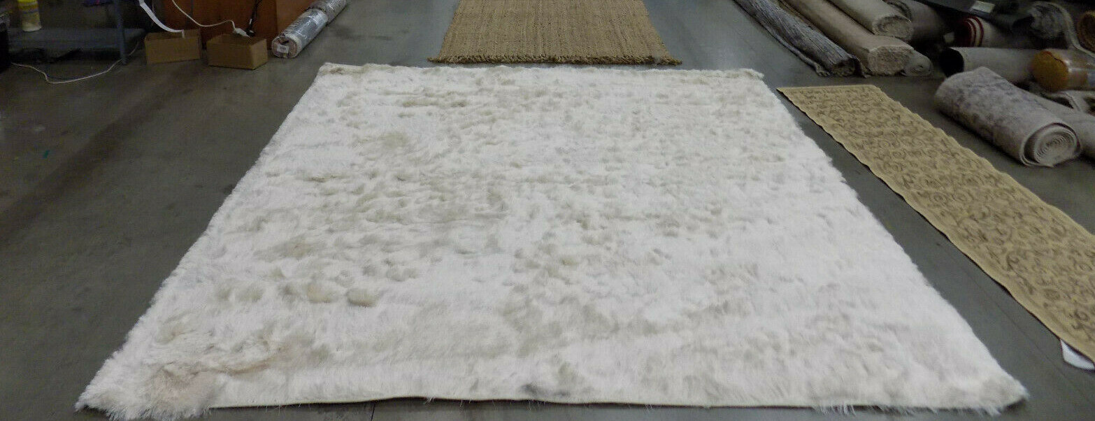 IVORY 9′ X 9′ Square Damaged Rug, Reduced Price 1172575825 SG511-1212-9SQ