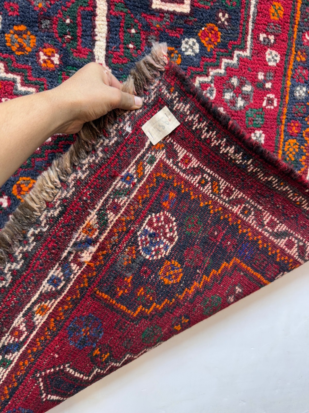 Vintage Hand Knotted Oriental Decorative Wool Rug Floor Covering 120×91 Cm