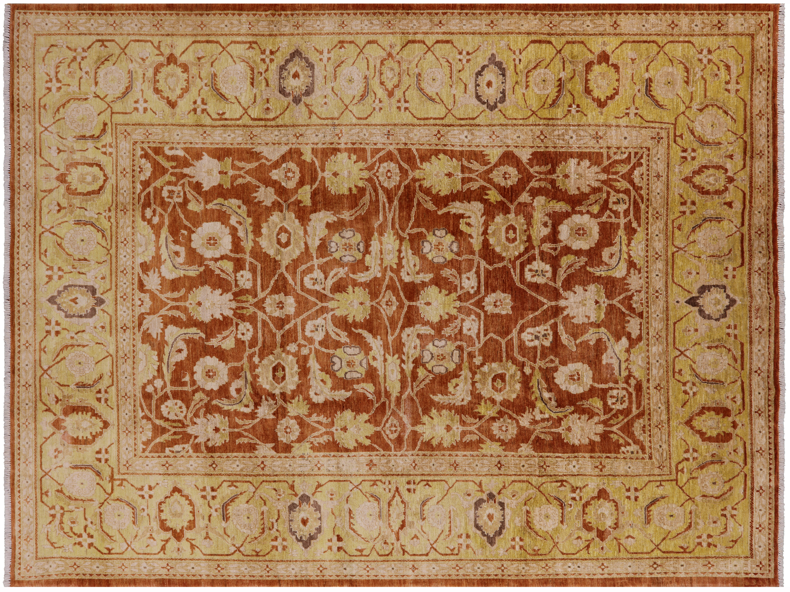 10′ 1″ X 13′ 7″ Heriz Serapi Hand Knotted Rug – H7536
