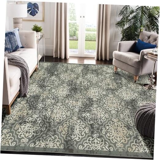 8×10 ft Area Rugs for Living Room/Bedroom, 0.2 in Low Pile Non-Slip Washable