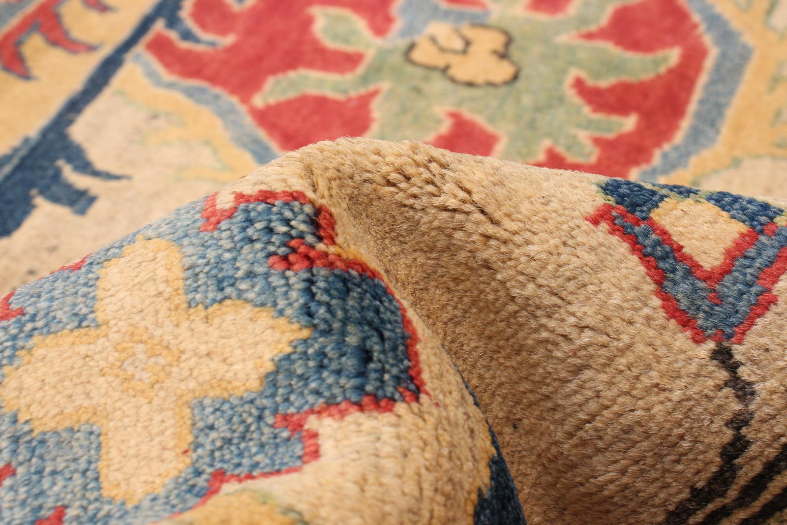 Traditional Hand-Knotted Geometric Area Rug 9’10” x 13’8″ Oriental Wool Carpet