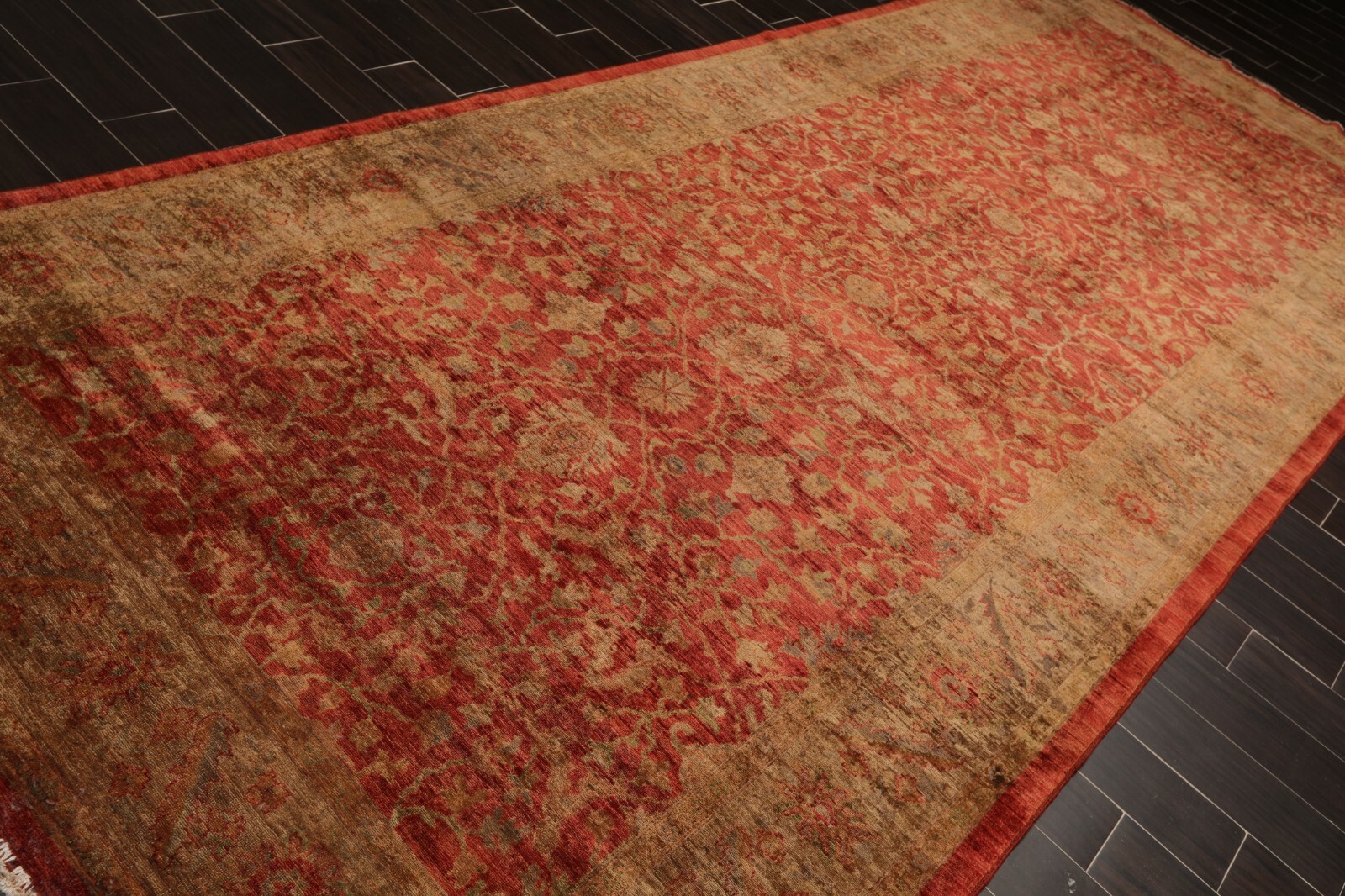 6’1″ x 14’10” Hand Knotted Peshawar Palace Runner Silky Sheen 200 KPSI Area Rug