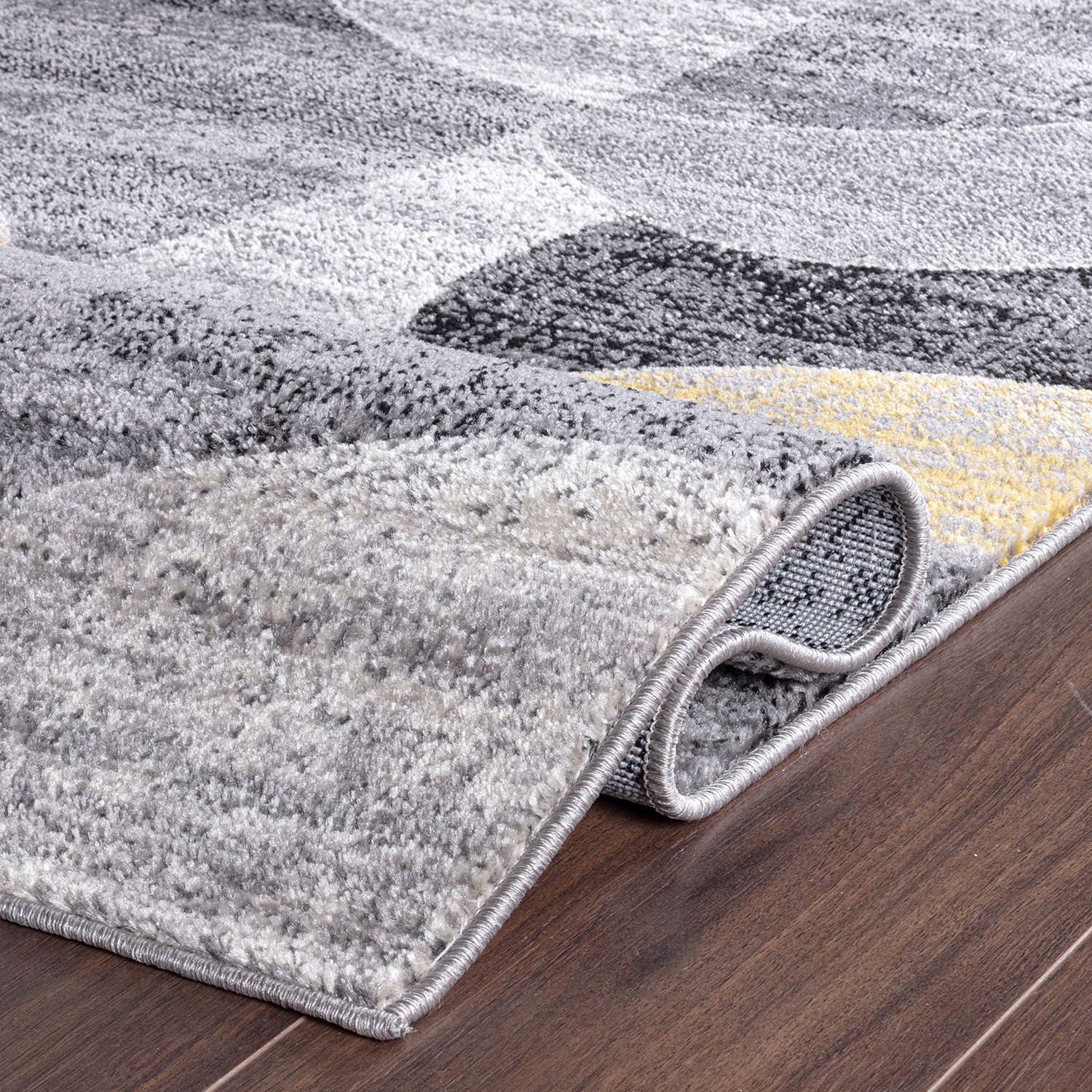 Rugshop Area Rug Modern Distressed Circle Rugs for Living Room Bedroom Rugs 8×10