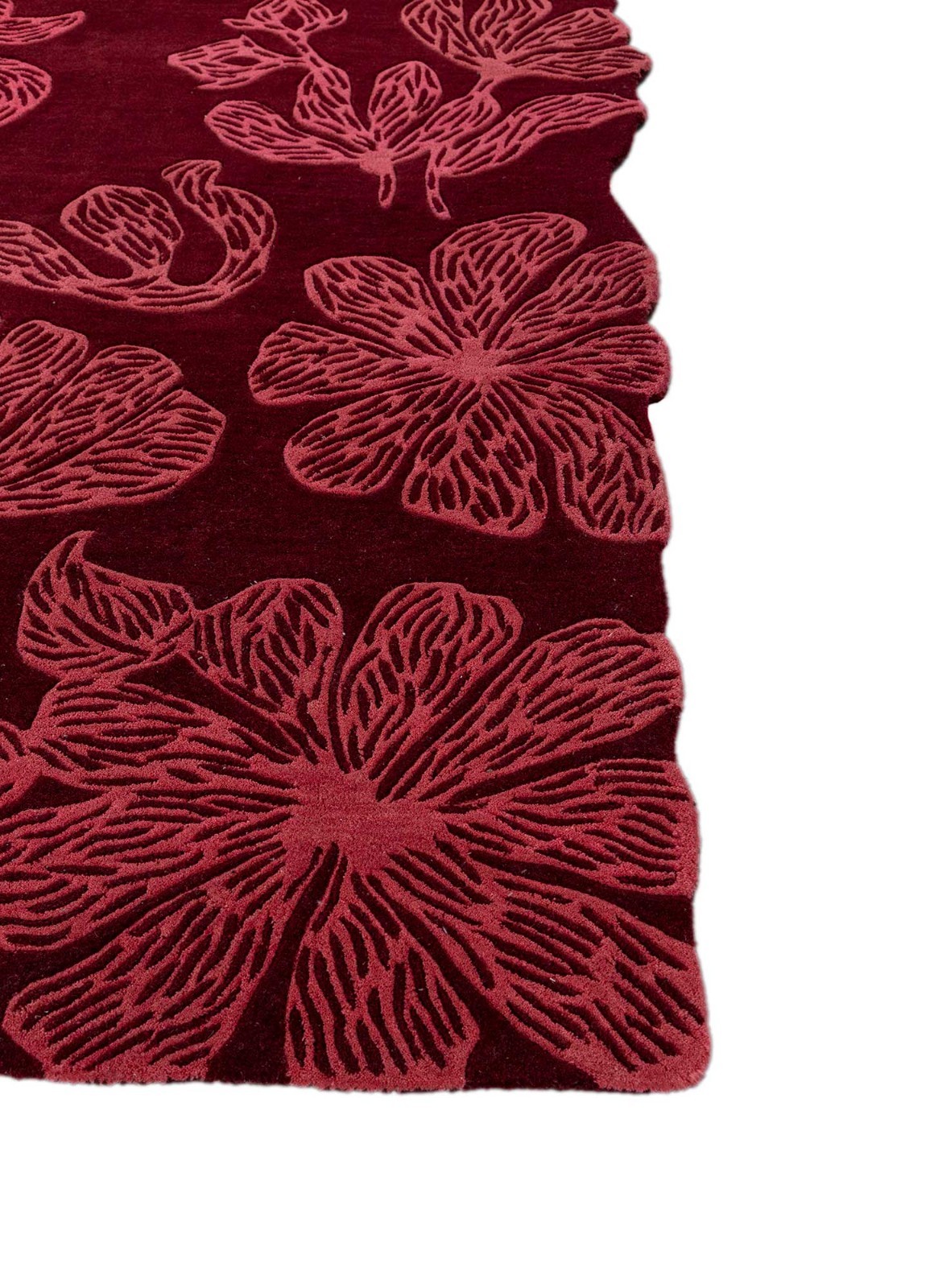 Boho Floral 5×8 6×9 Handmade Wool Rug | Hand Tufted Living Room, Bedroom Decor