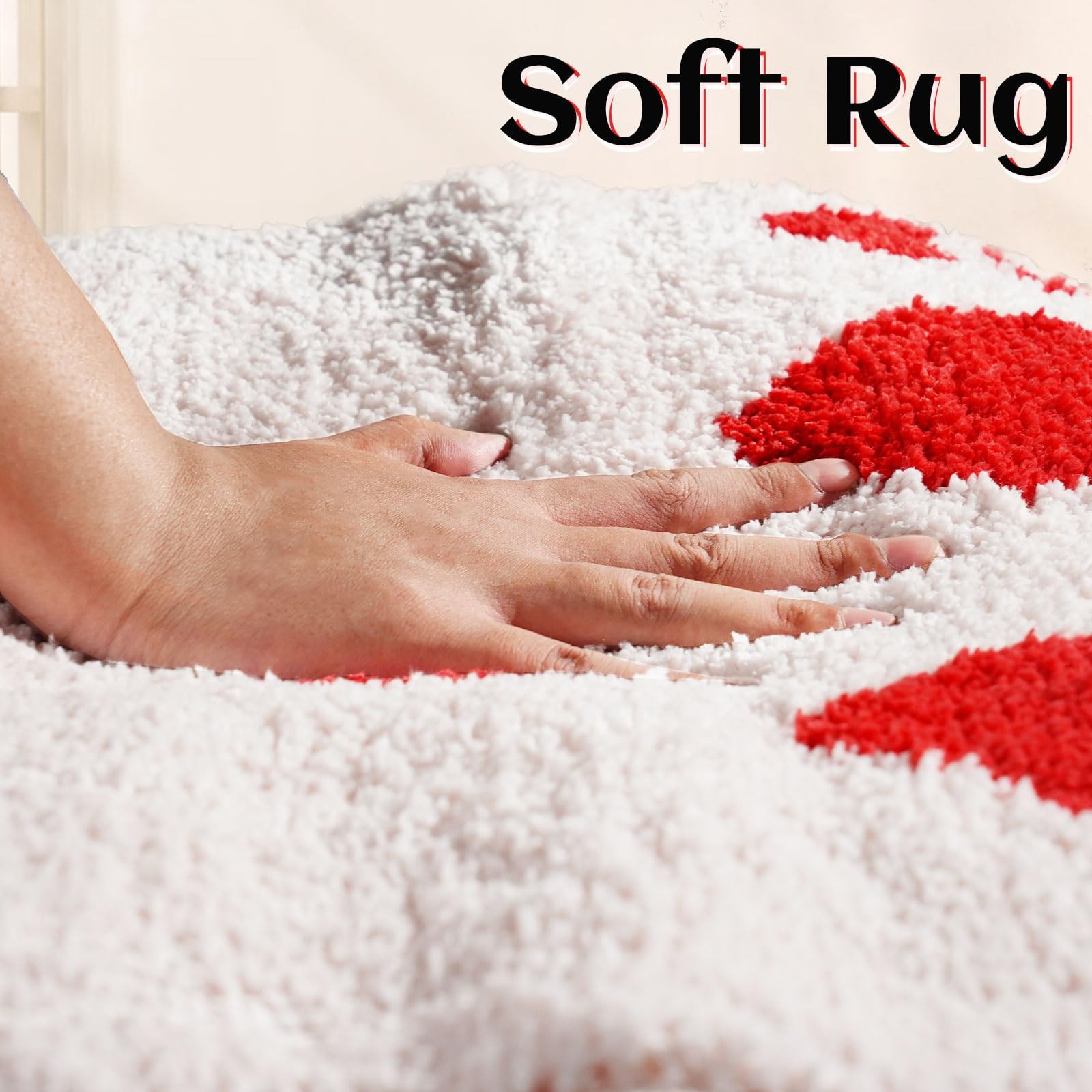 Room Decor Y2K Cool Rugs Aesthetic Eight of Hearts Carpet Area Rug Modern for