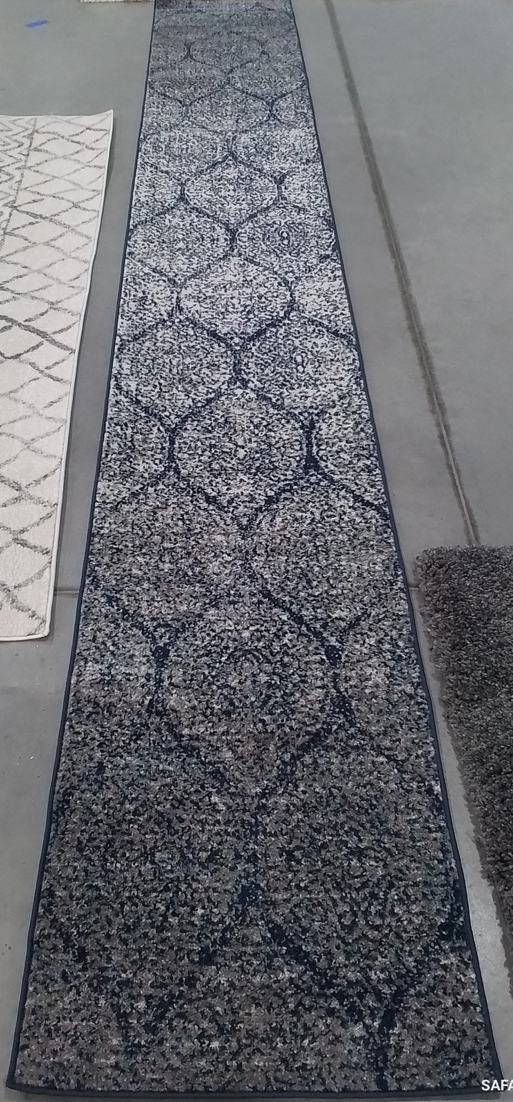 NAVY / SILVER 2′-3″ x 14′-0″ Flaw in Rug, Reduced Price 1172787025 MAD604G-214