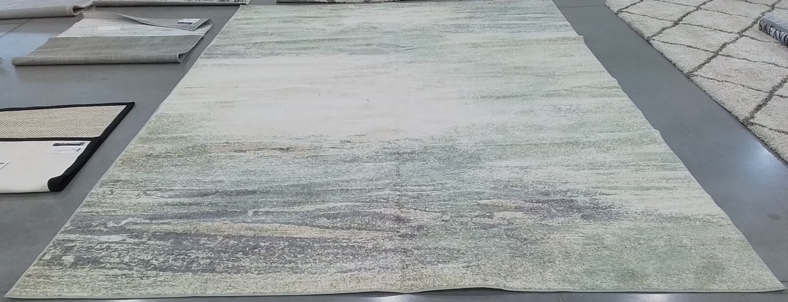 IVORY / SAGE 10′-0″ x 14′-0″ Back Stain Rug, Reduced Price 1172772656 ADR112W-10