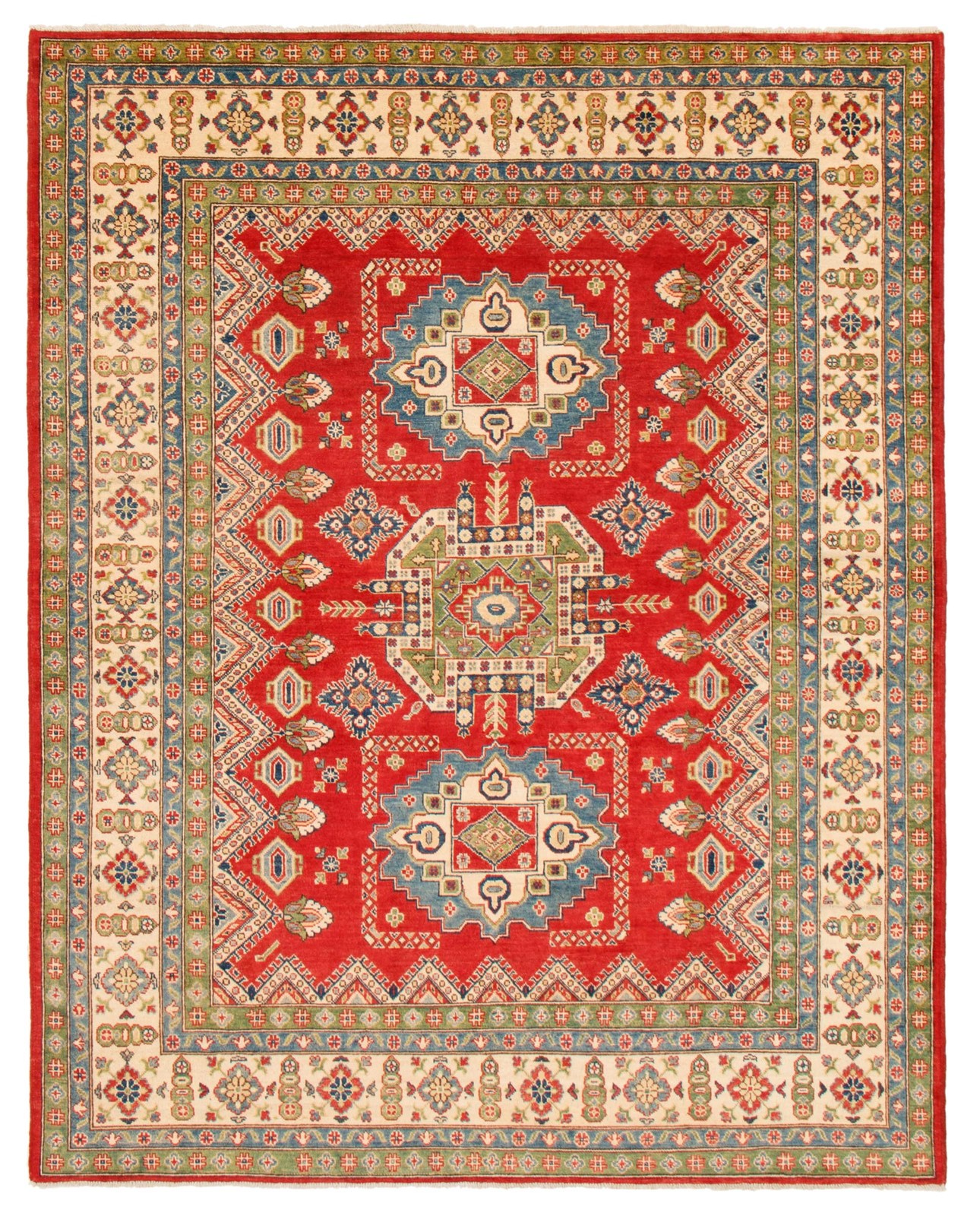 Vintage Traditional Hand-Knotted Area Rug 7’10” x 10’1″ Oriental Wool Carpet