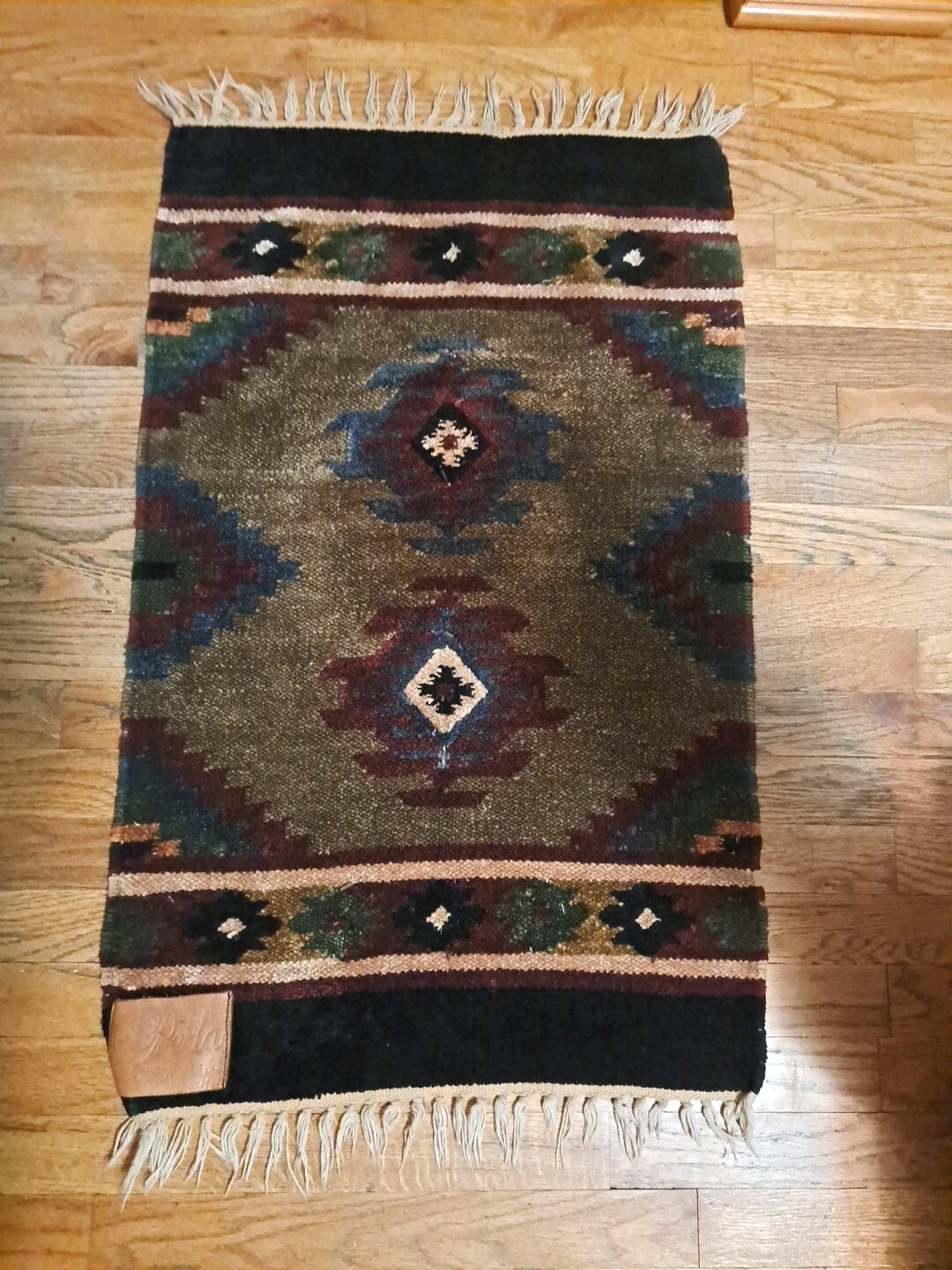 Perla Southwestern Style Textile Rug 31×19″ India