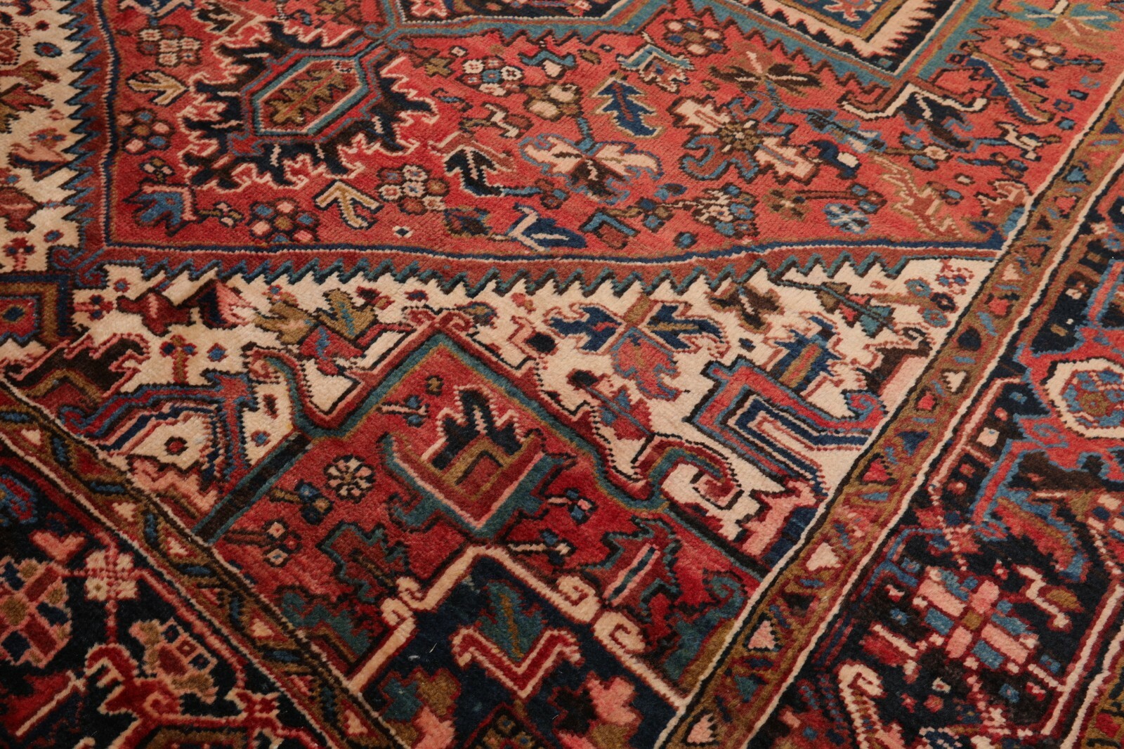 7’6″ x 11’1″ Early 20th century Antique Hand Knotted Wool Oriental Area Rug